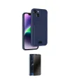 ieg™ iPhone 14 Kılıf Vadi Çizgi Prime - Siyah 3D Antistatik Hayalet Cam Ekran Koruyucu