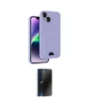 ieg™ iPhone 14 Kılıf Vadi Çizgi Prime - Siyah 3D Antistatik Hayalet Cam Ekran Koruyucu