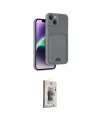 ieg™ iPhone 14 Kılıf Vadi Çizgi Prime - Siyah Bilvis 3D Cam Ekran Koruyucu