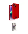 ieg™ iPhone 14 Kılıf Vadi Çizgi Prime - Siyah Bilvis 3D Cam Ekran Koruyucu