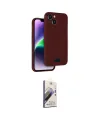 ieg™ iPhone 14 Kılıf Vadi Çizgi Prime - Siyah Bilvis 3D Mat Cam Ekran Koruyucu