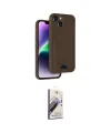 ieg™ iPhone 14 Kılıf Vadi Çizgi Prime - Siyah Bilvis 3D Mat Cam Ekran Koruyucu