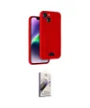 ieg™ iPhone 14 Kılıf Vadi Çizgi Prime - Siyah Bilvis 3D Mat Cam Ekran Koruyucu