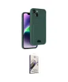 ieg™ iPhone 14 Kılıf Vadi Çizgi Prime - Siyah Bilvis 3D Mat Cam Ekran Koruyucu