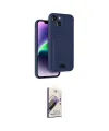 ieg™ iPhone 14 Kılıf Vadi Çizgi Prime - Siyah Bilvis 3D Mat Cam Ekran Koruyucu