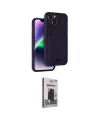 ieg™ iPhone 14 Kılıf Vadi Çizgi Prime - Siyah Bilvis Hayalet Cam Ekran Koruyucu
