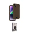 ieg™ iPhone 14 Kılıf Vadi Çizgi Prime - Siyah Bilvis Hayalet Cam Ekran Koruyucu