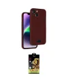 ieg™ iPhone 14 Kılıf Vadi Çizgi Prime - Siyah Buffer Cam Ekran Koruyucu