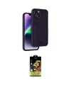 ieg™ iPhone 14 Kılıf Vadi Çizgi Prime - Siyah Buffer Cam Ekran Koruyucu