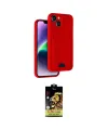 ieg™ iPhone 14 Kılıf Vadi Çizgi Prime - Siyah Buffer Cam Ekran Koruyucu