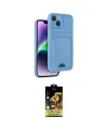 ieg™ iPhone 14 Kılıf Vadi Çizgi Prime - Siyah Buffer Cam Ekran Koruyucu