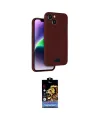 ieg™ iPhone 14 Kılıf Vadi Çizgi Prime - Siyah Buffer Hayalet Cam Ekran Koruyucu