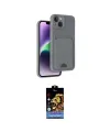 ieg™ iPhone 14 Kılıf Vadi Çizgi Prime - Siyah Buffer Hayalet Cam Ekran Koruyucu