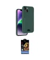 ieg™ iPhone 14 Kılıf Vadi Çizgi Prime - Siyah Buffer Hayalet Cam Ekran Koruyucu