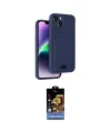 ieg™ iPhone 14 Kılıf Vadi Çizgi Prime - Siyah Buffer Hayalet Cam Ekran Koruyucu