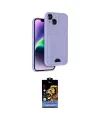 ieg™ iPhone 14 Kılıf Vadi Çizgi Prime - Siyah Buffer Hayalet Cam Ekran Koruyucu