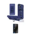 ieg™ iPhone 14 Kılıf Vadi Form Prime - Siyah 3D Antistatik Hayalet Cam Ekran Koruyucu
