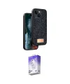 ieg™ iPhone 14 Kılıf Vadi Klasik Serisi - Siyah Bilvis 5in1 3D Magic Cam Ekran Koruyucu