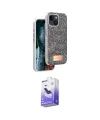 ieg™ iPhone 14 Kılıf Vadi Klasik Serisi - Siyah Bilvis 5in1 5D Magic Hayalet Cam Ekran Koruyucu