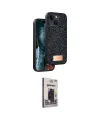 ieg™ iPhone 14 Kılıf Vadi Klasik Serisi - Siyah Bilvis Hayalet Cam Ekran Koruyucu