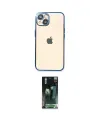 ieg™ iPhone 14 Kılıf Vadi Minimal - Şeffaf 360 Full Body Arka Koruyucu
