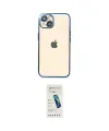 ieg™ iPhone 14 Kılıf Vadi Minimal - Şeffaf Pasifik Cam Ekran Koruyucu