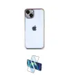 ieg™ iPhone 14 Kılıf Vadi Minimal - Siyah 3D Antistatik Cam Ekran Koruyucu
