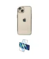 ieg™ iPhone 14 Kılıf Vadi Minimal - Siyah 3D Antistatik Cam Ekran Koruyucu