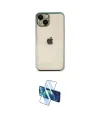 ieg™ iPhone 14 Kılıf Vadi Minimal - Siyah 3D Antistatik Cam Ekran Koruyucu