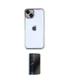 ieg™ iPhone 14 Kılıf Vadi Minimal - Siyah 3D Antistatik Hayalet Cam Ekran Koruyucu