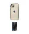ieg™ iPhone 14 Kılıf Vadi Minimal - Siyah 3D Antistatik Hayalet Cam Ekran Koruyucu