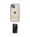 ieg™ iPhone 14 Kılıf Vadi Minimal - Siyah 3D Antistatik Hayalet Cam Ekran Koruyucu