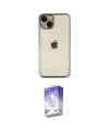 ieg™ iPhone 14 Kılıf Vadi Minimal - Siyah Bilvis 5in1 3D Magic Cam Ekran Koruyucu