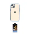 ieg™ iPhone 14 Kılıf Vadi Minimal - Siyah Buffer Hayalet Cam Ekran Koruyucu