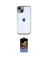 ieg™ iPhone 14 Kılıf Vadi Minimal - Siyah Buffer Hayalet Cam Ekran Koruyucu
