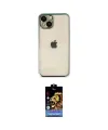 ieg™ iPhone 14 Kılıf Vadi Minimal - Siyah Buffer Hayalet Cam Ekran Koruyucu