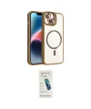 ieg™ iPhone 14 Kılıf Yadigar Asil Koleksiyonu - Şeffaf Pasifik Cam Ekran Koruyucu
