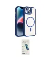 ieg™ iPhone 14 Kılıf Yadigar Asil Koleksiyonu - Şeffaf Pasifik Cam Ekran Koruyucu