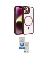 ieg™ iPhone 14 Kılıf Yadigar Asil Koleksiyonu - Şeffaf Royal Nano Ekran Koruyucu