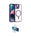 ieg™ iPhone 14 Kılıf Yadigar Asil Koleksiyonu - Siyah 3D Antistatik Cam Ekran Koruyucu
