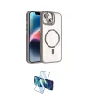 ieg™ iPhone 14 Kılıf Yadigar Asil Koleksiyonu - Siyah 3D Antistatik Cam Ekran Koruyucu