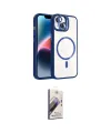 ieg™ iPhone 14 Kılıf Yadigar Asil Koleksiyonu - Siyah Bilvis 3D Mat Cam Ekran Koruyucu