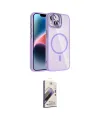 ieg™ iPhone 14 Kılıf Yadigar Asil Koleksiyonu - Siyah Bilvis 3D Mat Cam Ekran Koruyucu