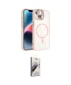 ieg™ iPhone 14 Kılıf Yadigar Asil Koleksiyonu - Siyah Bilvis 3D Mat Cam Ekran Koruyucu