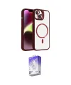 ieg™ iPhone 14 Kılıf Yadigar Asil Koleksiyonu - Siyah Bilvis 5in1 3D Magic Cam Ekran Koruyucu