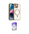 ieg™ iPhone 14 Kılıf Yadigar Asil Koleksiyonu - Siyah Bilvis 5in1 3D Magic Cam Ekran Koruyucu
