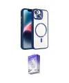 ieg™ iPhone 14 Kılıf Yadigar Asil Koleksiyonu - Siyah Bilvis 5in1 3D Magic Cam Ekran Koruyucu
