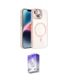 ieg™ iPhone 14 Kılıf Yadigar Asil Koleksiyonu - Siyah Bilvis 5in1 3D Magic Cam Ekran Koruyucu