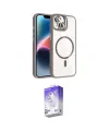 ieg™ iPhone 14 Kılıf Yadigar Asil Koleksiyonu - Siyah Bilvis 5in1 3D Magic Cam Ekran Koruyucu