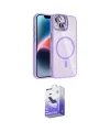 ieg™ iPhone 14 Kılıf Yadigar Asil Koleksiyonu - Siyah Bilvis 5in1 5D Magic Hayalet Cam Ekran Koruyucu